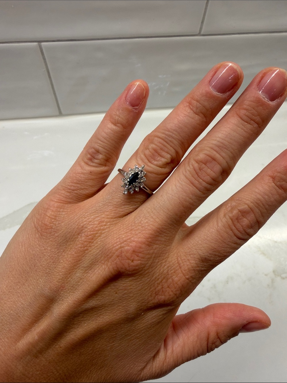 Vintage Sapphire and Diamond Ring